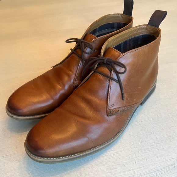 Clarks Other - Men’s Clarks Brown Leather‎ Chukka Boots Size 12